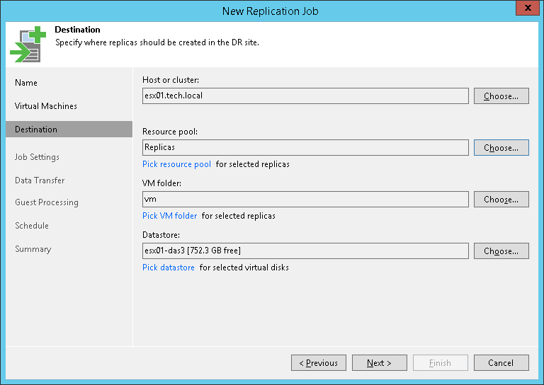 Creating Replication Job