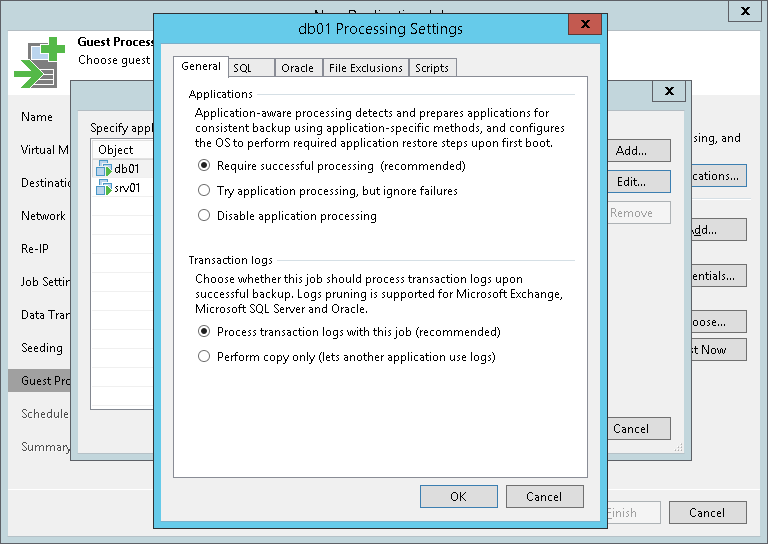 Creating Replication Job