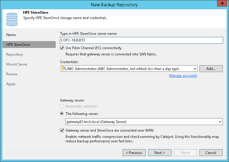 Step 3. Specify Server or Shared Folder Settings