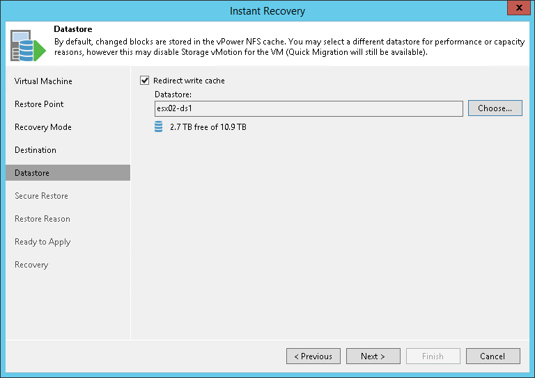 Step 6. Select Destination for Virtual Disk Updates