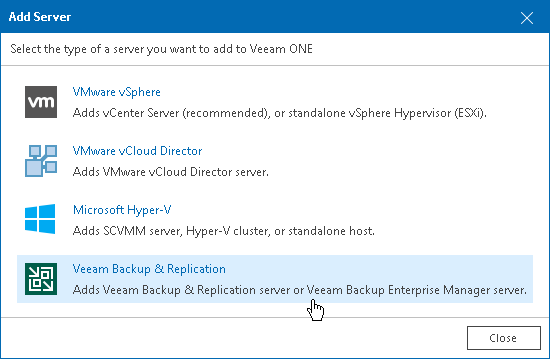 Choose Server Type
