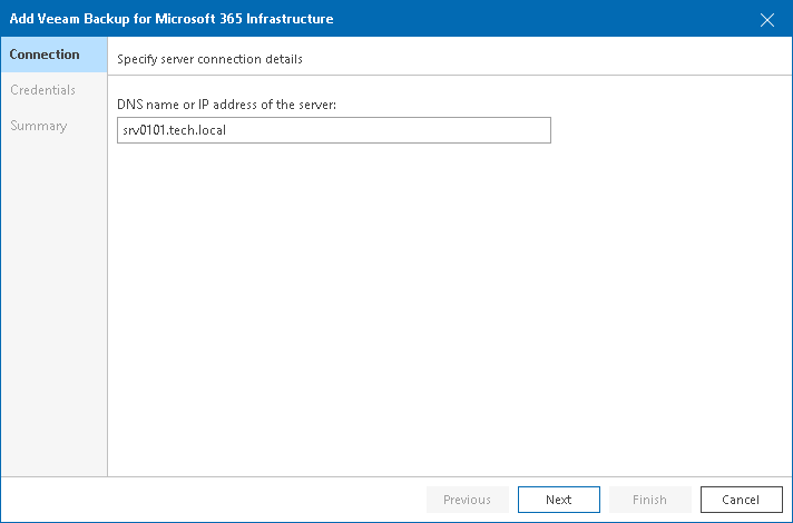 Step 3. Specify Server Name