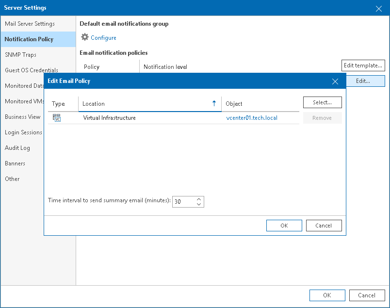 Enable Summary Notifications