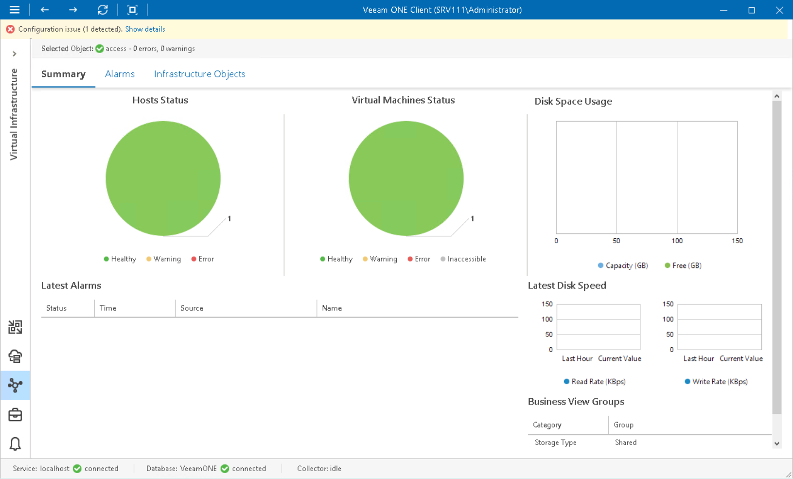 SMB Share Summary Dashboard