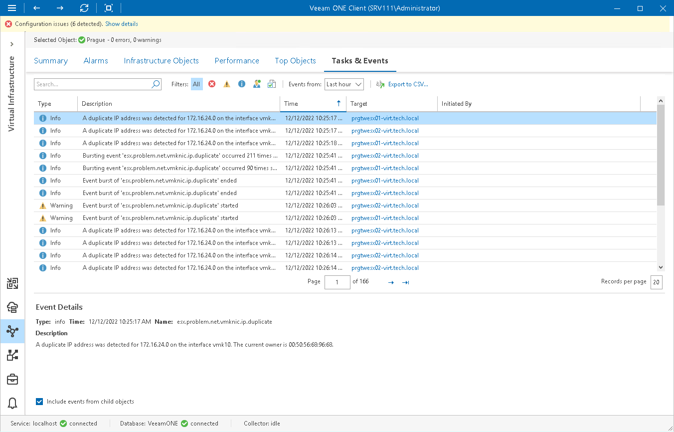 VMware vSphere Tasks & Events