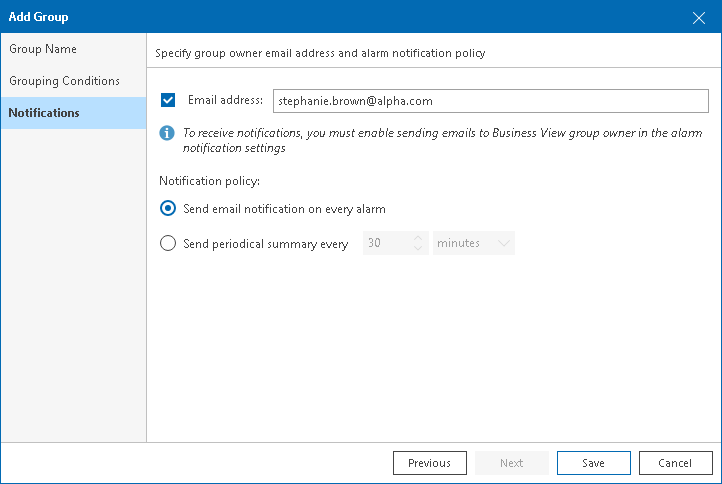 Assigning Group Owner