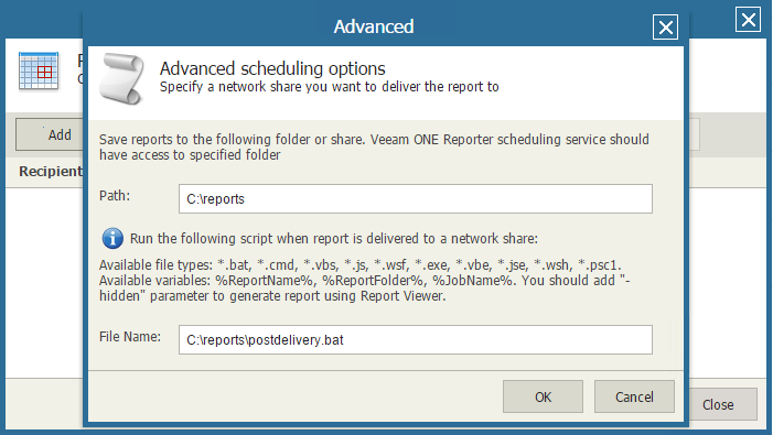 Configuring Report Schedule