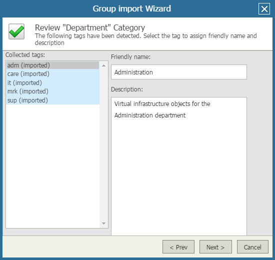 Review Category Performing Initial Categorization with Tags