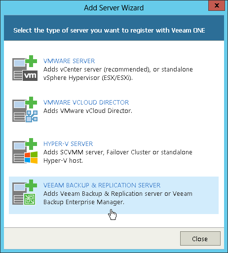 Choose Server Type
