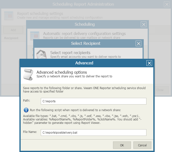 Configure Report Schedule
