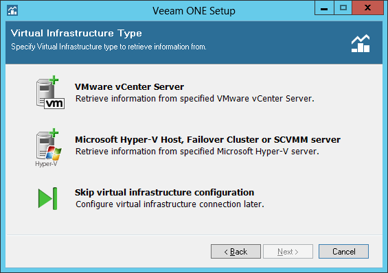 Choose Virtual Infrastructure Type