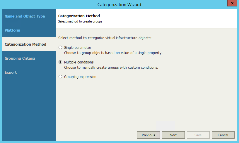 Configuring Multiple-Condition Categorization