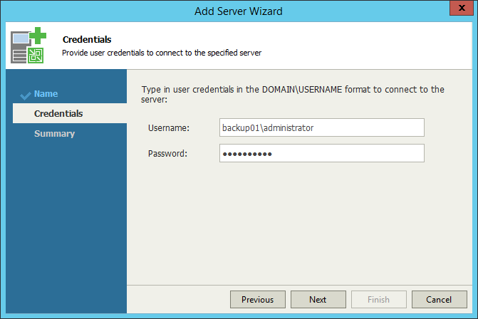 Connecting Veeam Backup & Replication Servers