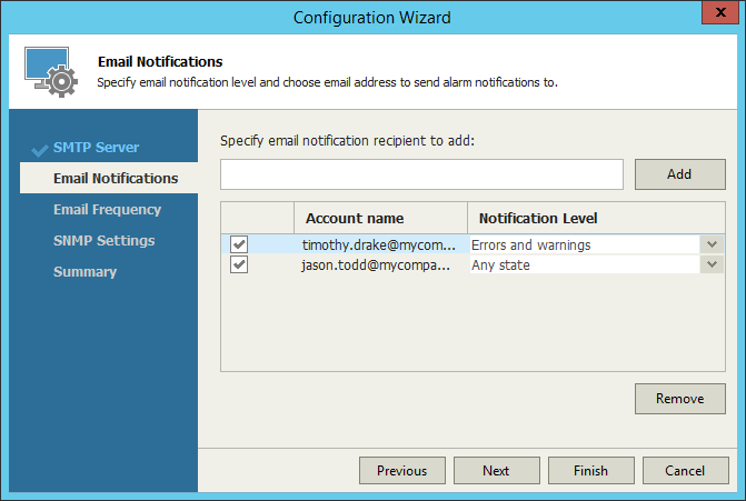 Configuring Alarm Notifications