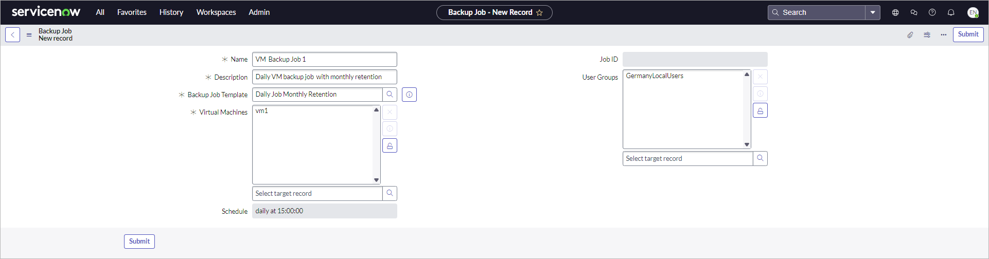 Creating VM Backup Jobs