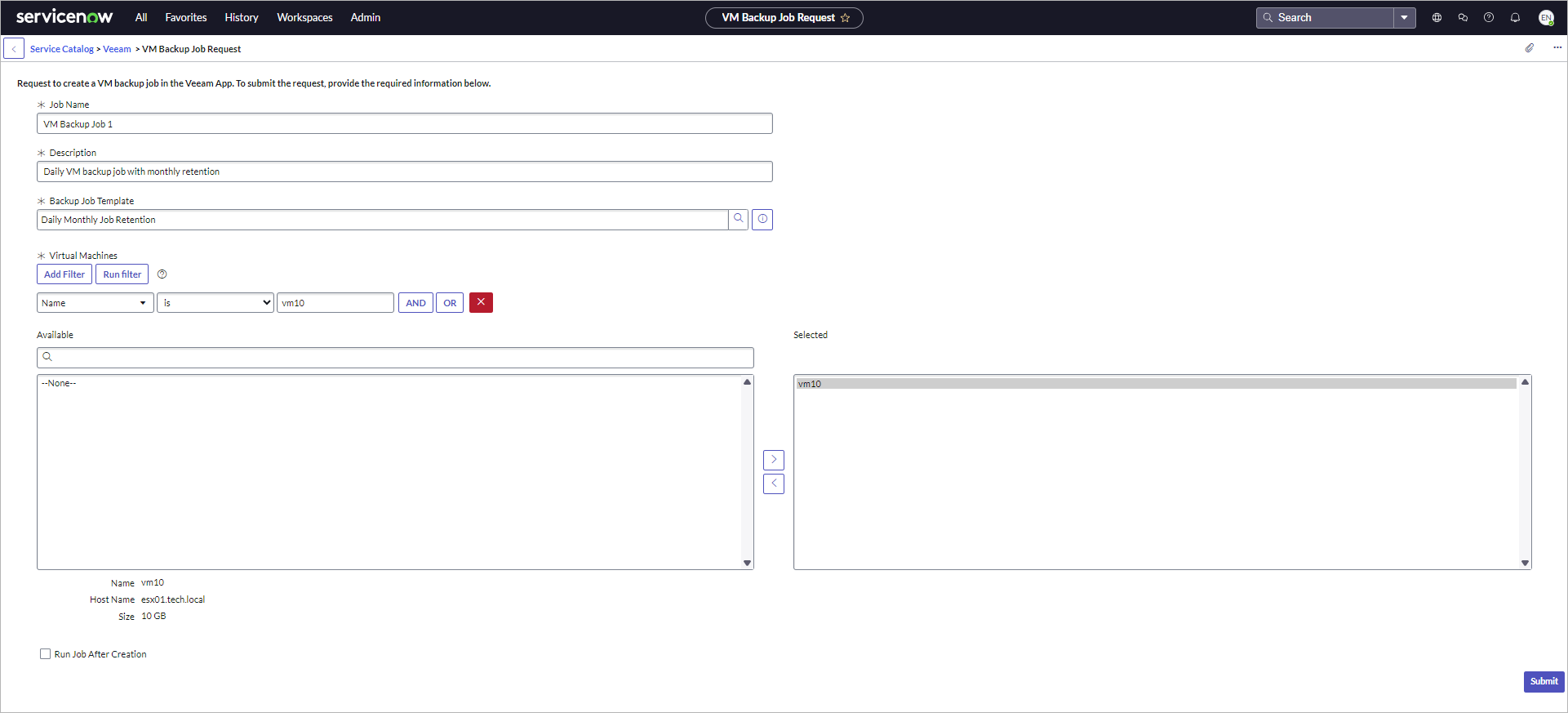 Creating VM Backup Jobs