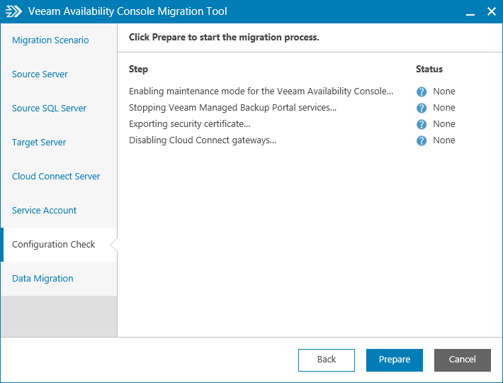 Step 5. Initialize Data Migration