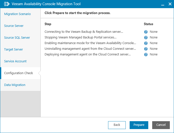 Step 4. Migrate Veeam Managed Backup Portal Data to Veeam Availability Console