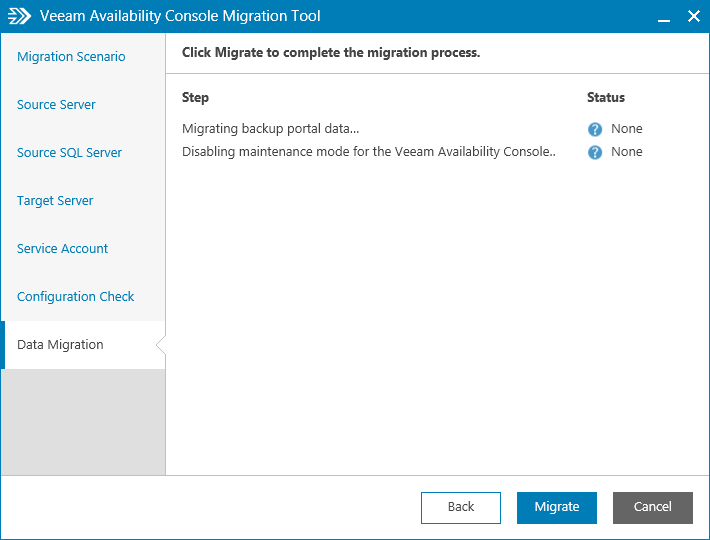 Step 4. Migrate Veeam Managed Backup Portal Data to Veeam Availability Console
