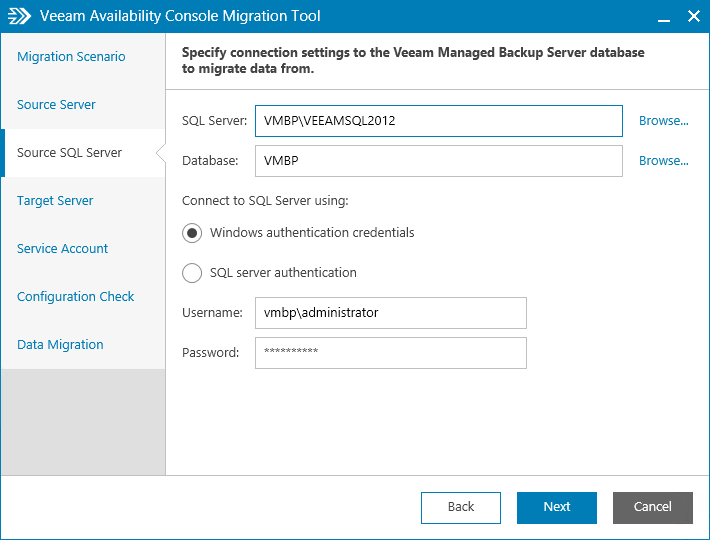 Step 4. Migrate Veeam Managed Backup Portal Data to Veeam Availability Console