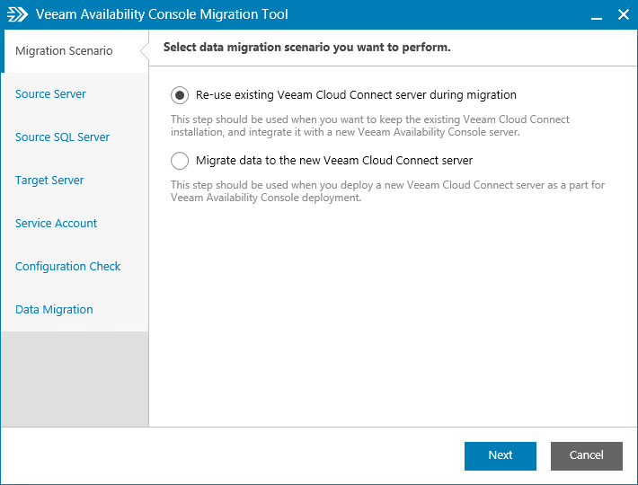 Step 4. Migrate Veeam Managed Backup Portal Data to Veeam Availability Console