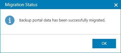 Step 9. Complete Veeam Managed Backup Portal Database Migration