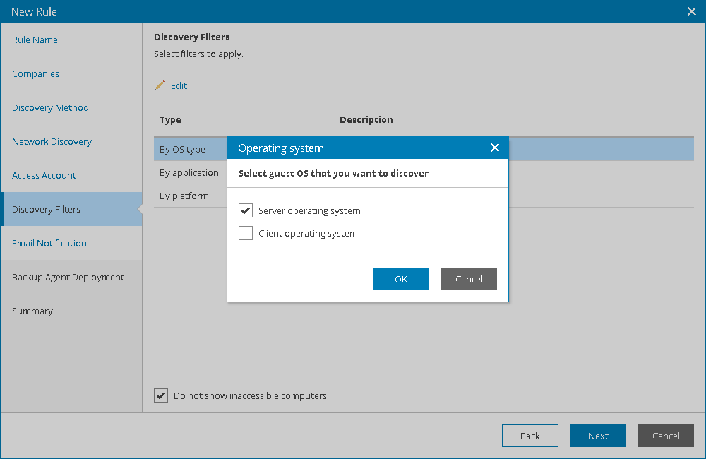 Choose Discovery Filters