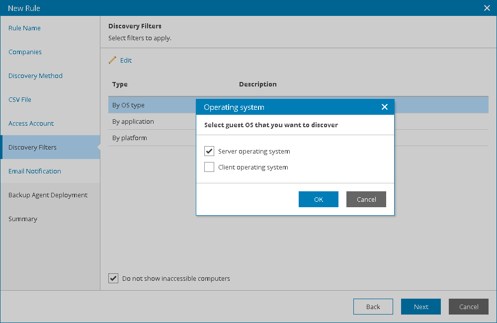 Choose Discovery Filters