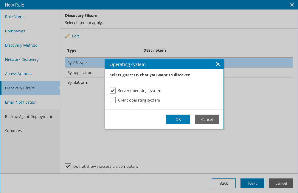 Choose Discovery Filters