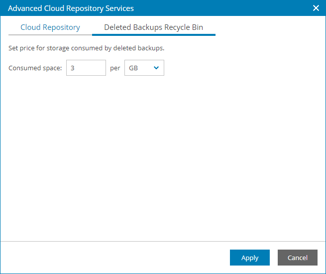 Step 6. Specify Rates for Cloud Backup Services