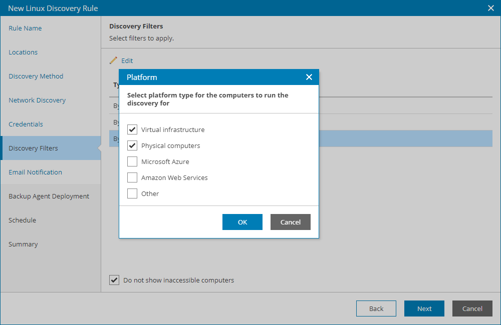 Choose Discovery Filters