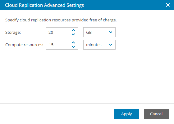 Step 7. Specify Rates for Cloud Replication Services