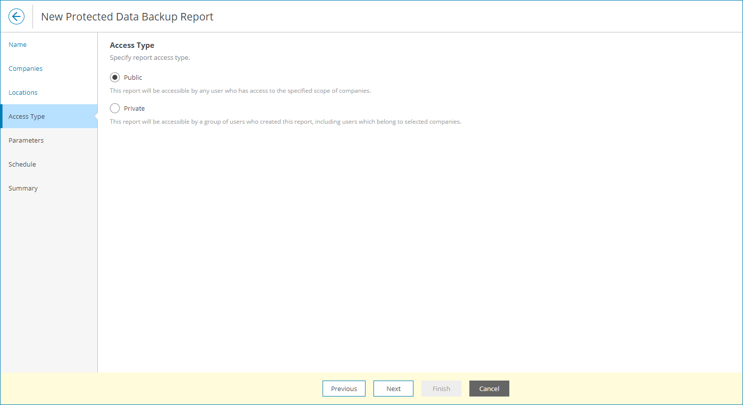 Select Access Type