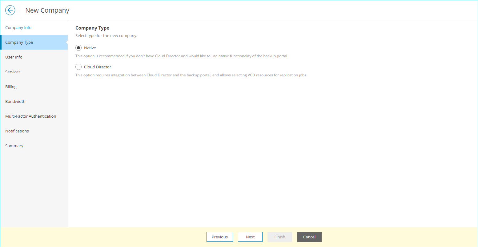 Select Tenant Type