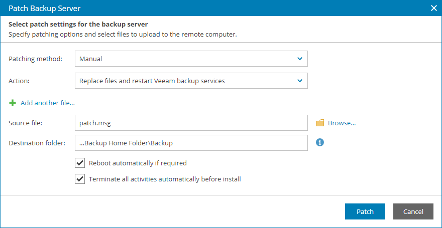 Applying Patches to Veeam Backup & Replication Servers