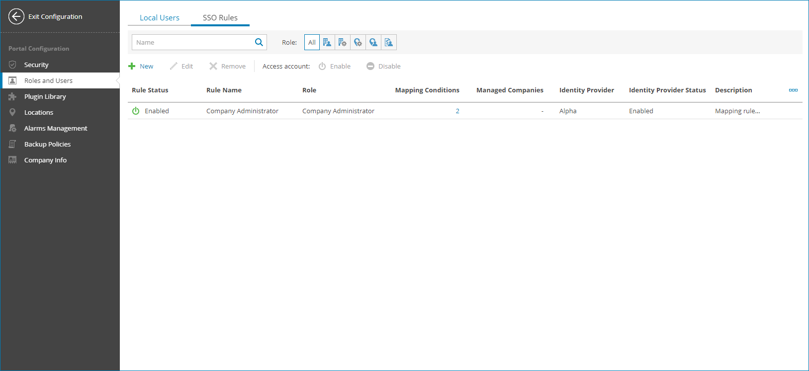 Viewing Mapping Rule Details