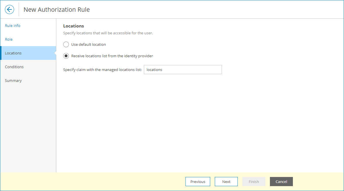Assigning Managed Locations
