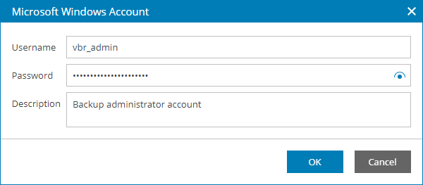 Specify Windows Credentials