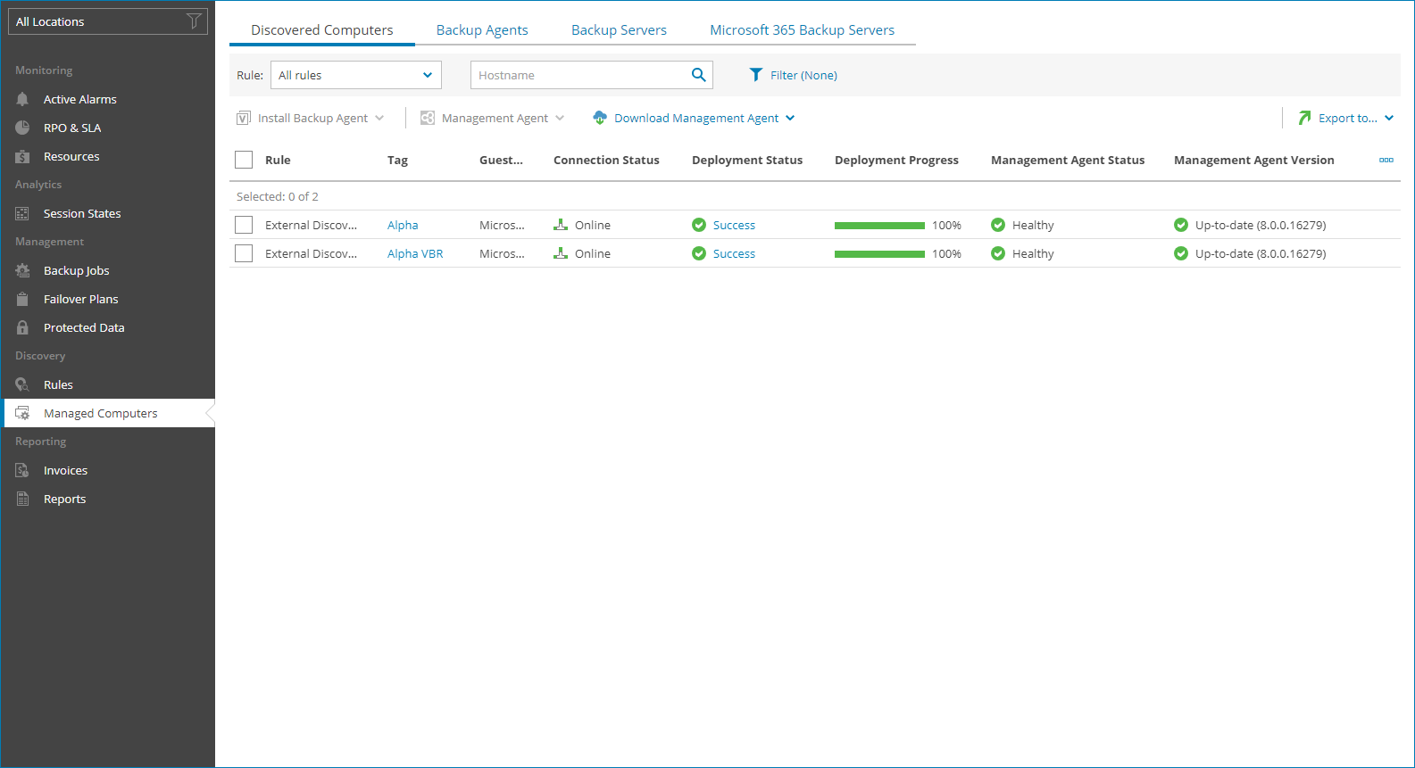 View Discovered Computers