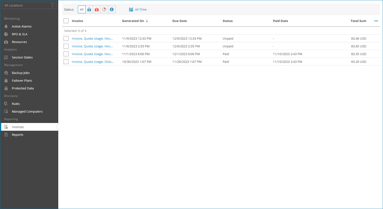 View Invoice Details