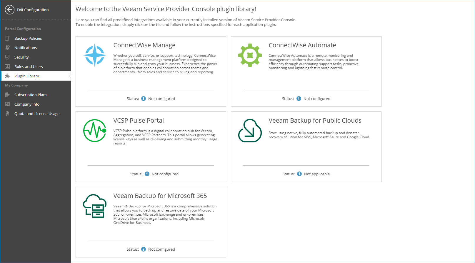 Configure ConnectWise Manage Plugin