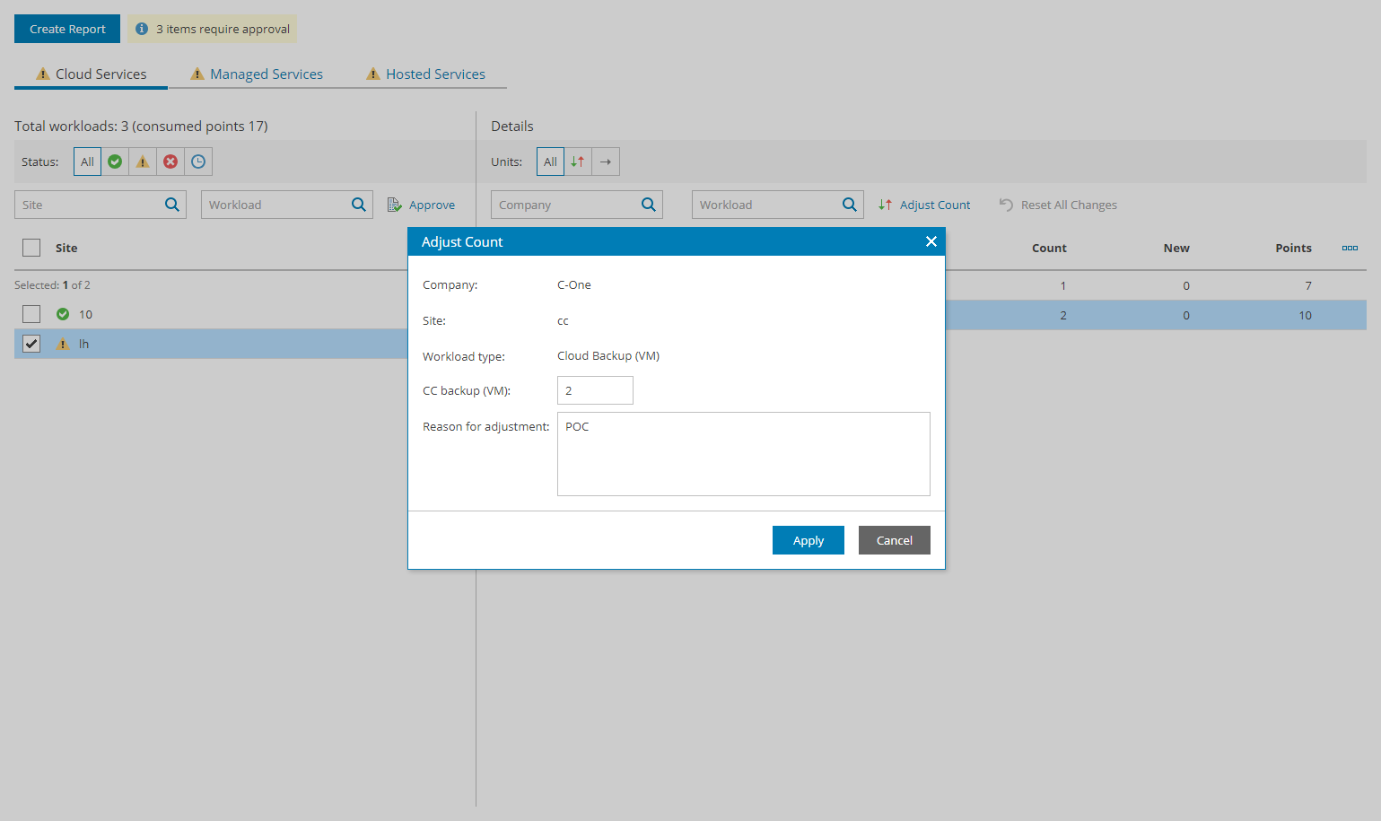 Adjust License Usage Report