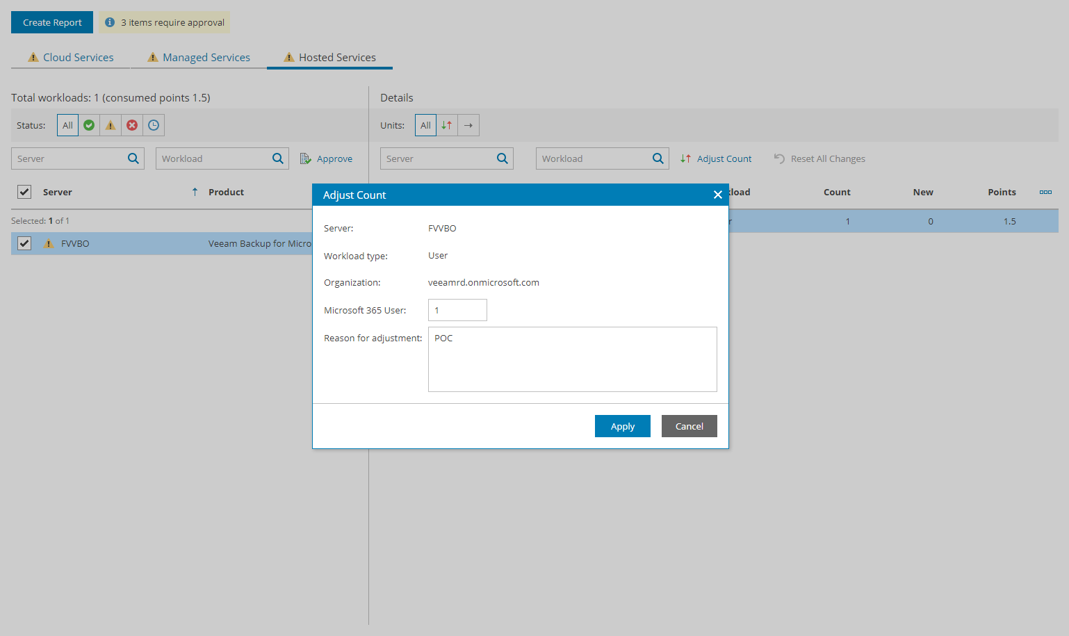 Adjust License Usage Report