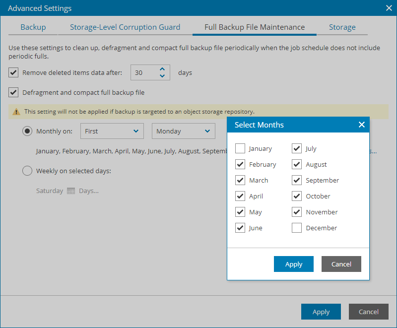 Specify Advanced Settings
