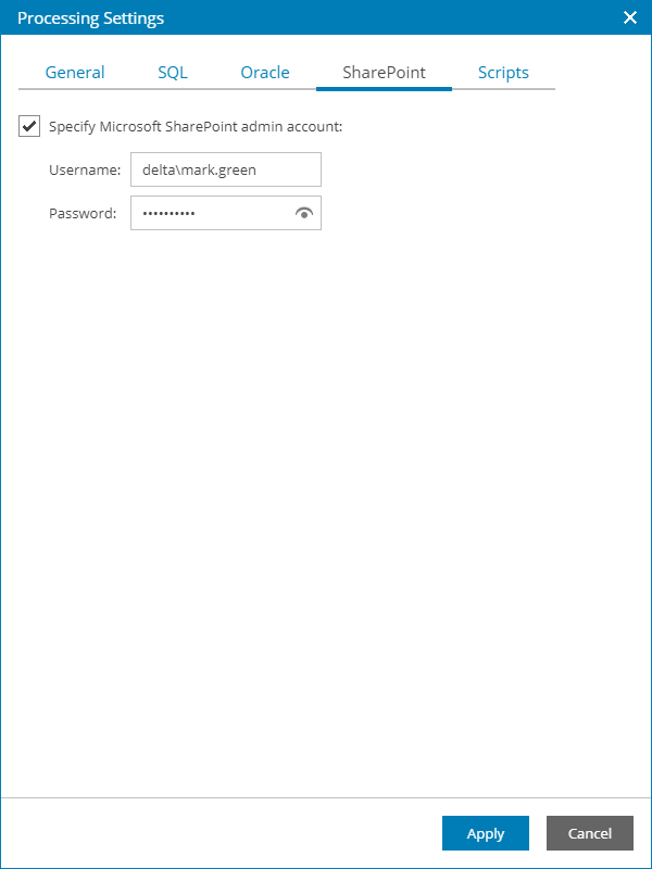 Specify Application-Aware Processing Settings for SharePoint