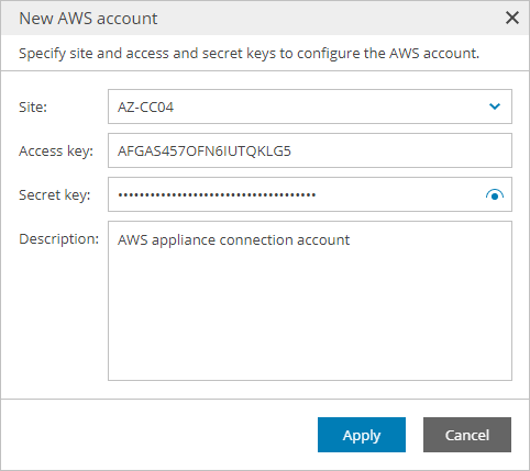 Adding Amazon Web Services Accounts