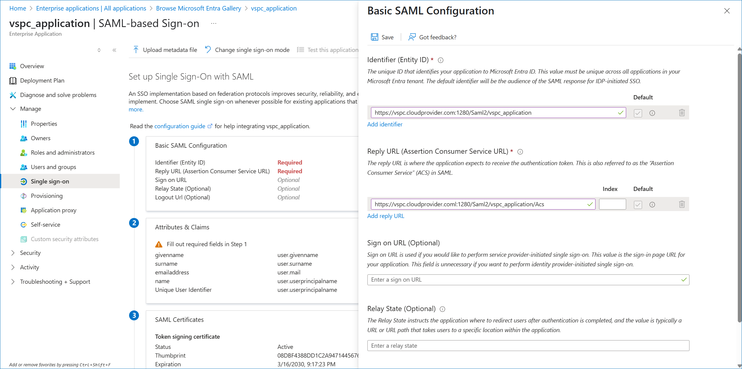 Configure SAML