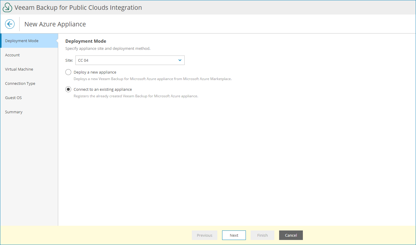 Select Deployment Mode