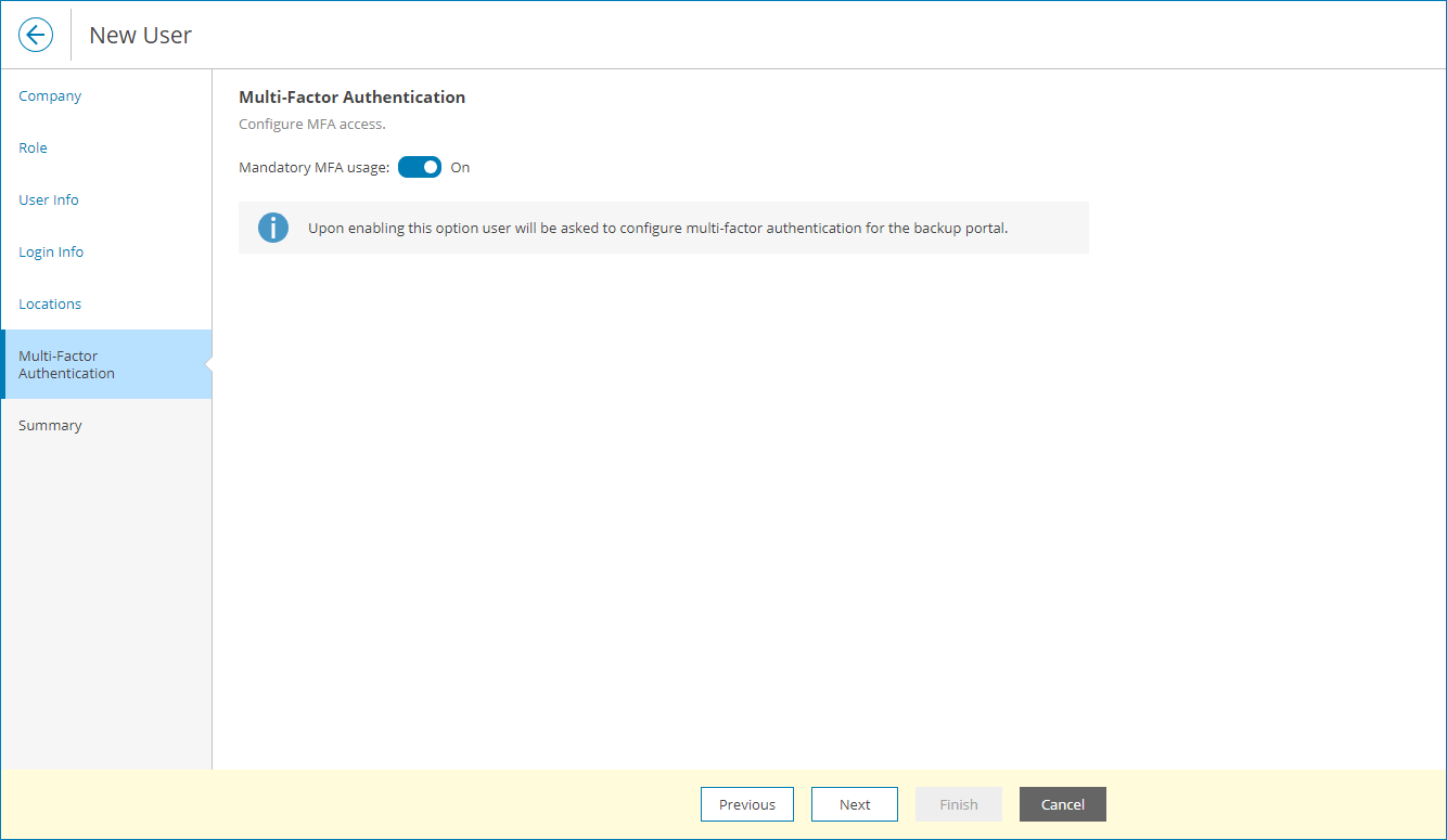 Configure MFA Access
