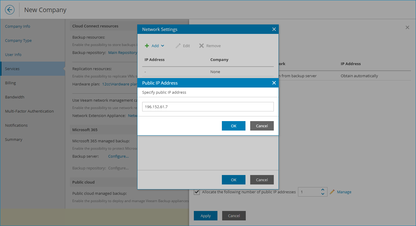 Manage Public IP Addresses